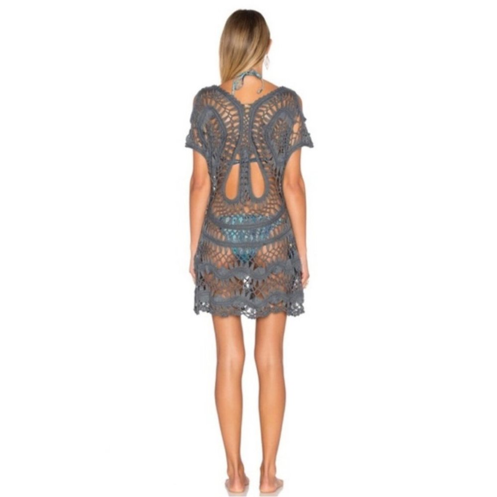 • New • PilyQ Crochet Tunic Swim Cover-Up • M/L